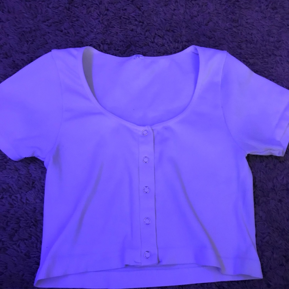 Button up crop top